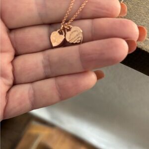 Tiffany & Co. Rose Gold Double Heart Necklace